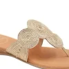 Andre Assous Sandals | The Textile Swirl Thong Sandal in