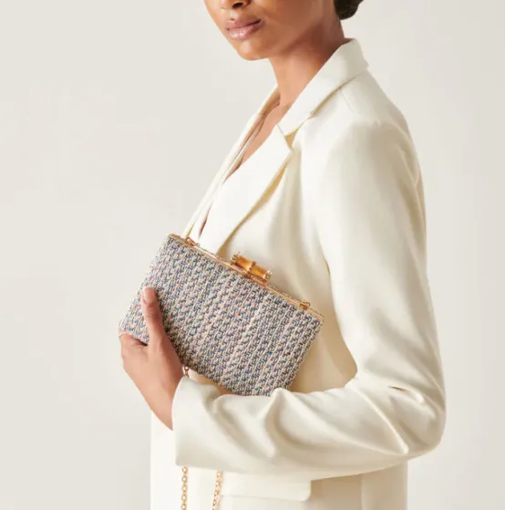 Dolce Vita Clutches | Accessories | The Tweed Clutch in Blue Multi