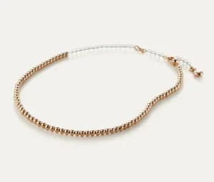 Jenny Bird Accessories | Necklaces | The Two Tone Beaded Choker in Gold Clear