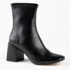 Silent D Boots & Booties | The Vegan Stretch Ankle Bootie in