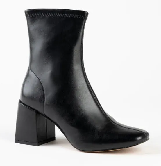 Silent D Boots & Booties | The Vegan Stretch Ankle Bootie in