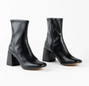 Silent D Boots & Booties | The Vegan Stretch Ankle Bootie in