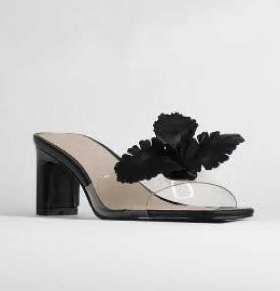 Cecelia NY Event Shoes | Sandals | The Vinyl Petal Slide Sandal in