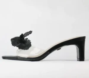 Cecelia NY Event Shoes | Sandals | The Vinyl Petal Slide Sandal in