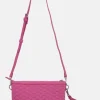 Ilse Jacobsen Cross-Bodies | The Woven Crossbody in Hot Pink