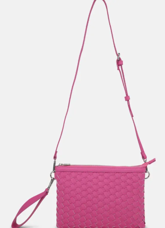 Ilse Jacobsen Cross-Bodies | The Woven Crossbody in Hot Pink