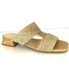 Fuego Sandals | The Woven Leather T-Strap Sandal in