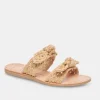 Dolce Vita Sandals | The Woven Raffia Dual Bow Flat Sandal in